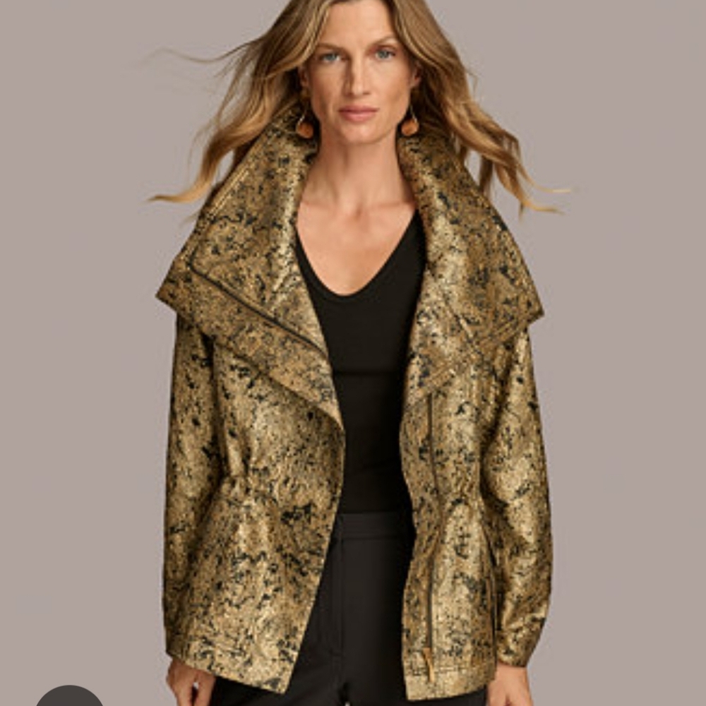 Donna Karan New York Metallic Jacket..Size Small